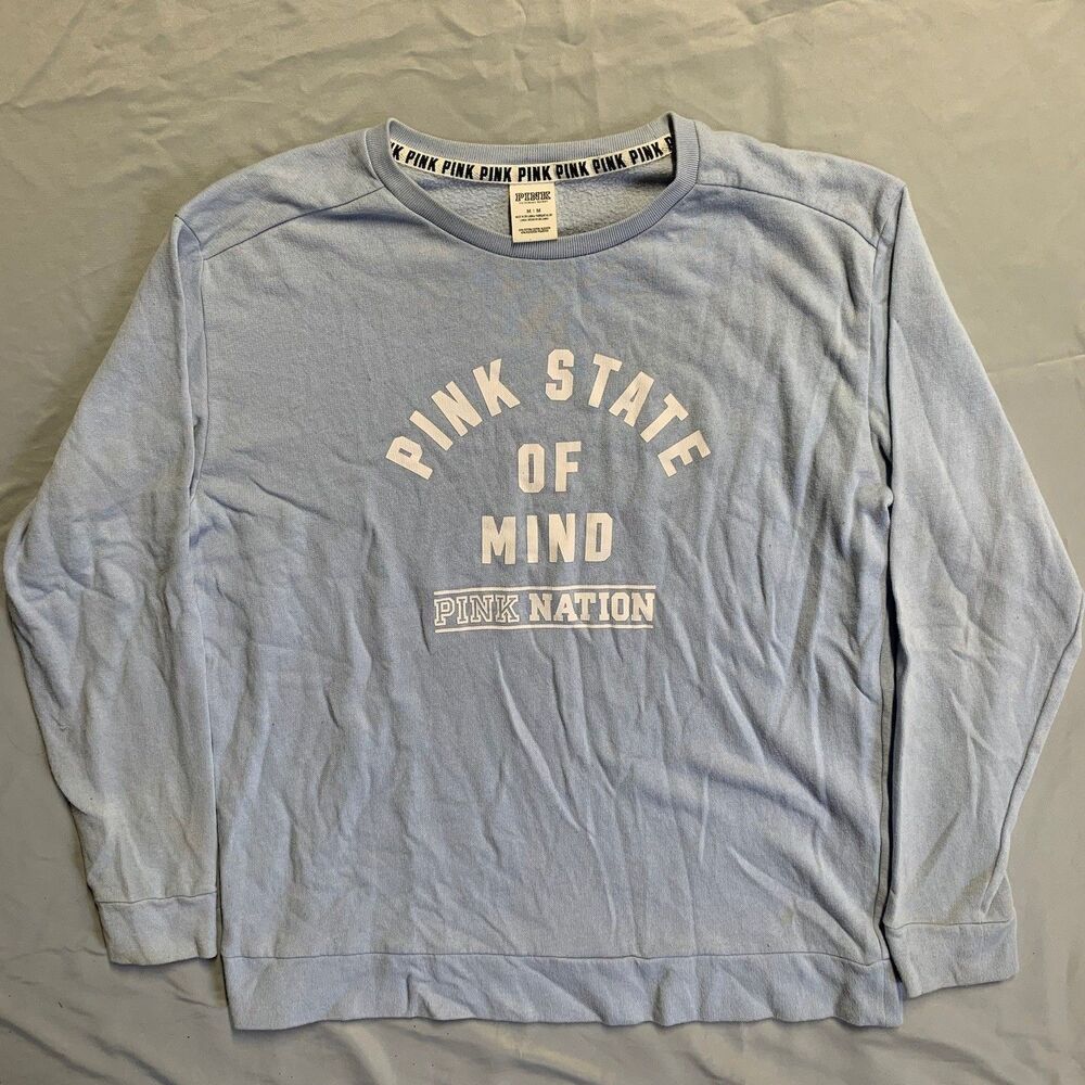 Pink Victoria's Secret Pink State of Mind. Pink Nation Pullover Sweater Size M